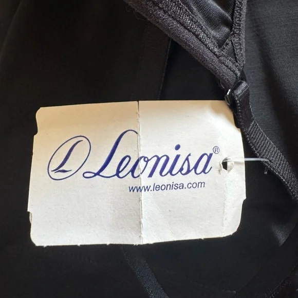 NWT Leonisa Women’s PowerSlim Secret Sculpting 2-Way Tank in black, size Medium. - Picture 9 of 14